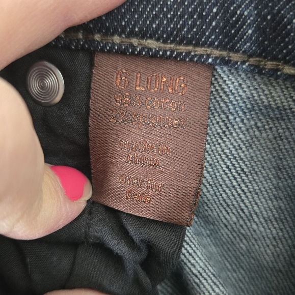 The Limited Bootcut Dark Wash Jeans Size 6 Long - Picture 5 of 5